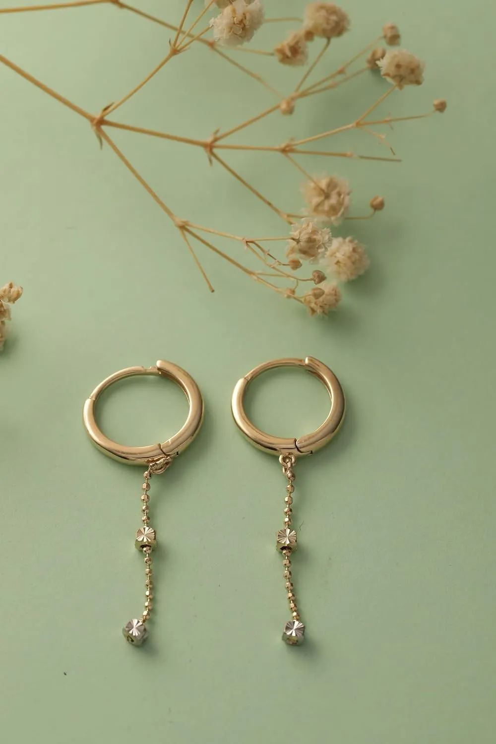 14K Gold Ball Earrings, Dainty initial Hoops Ball Earrings, 14K Solid Gold Ball Earrings, Hoops Earrings, Minimalist Ball Earrings, Birthday Gift