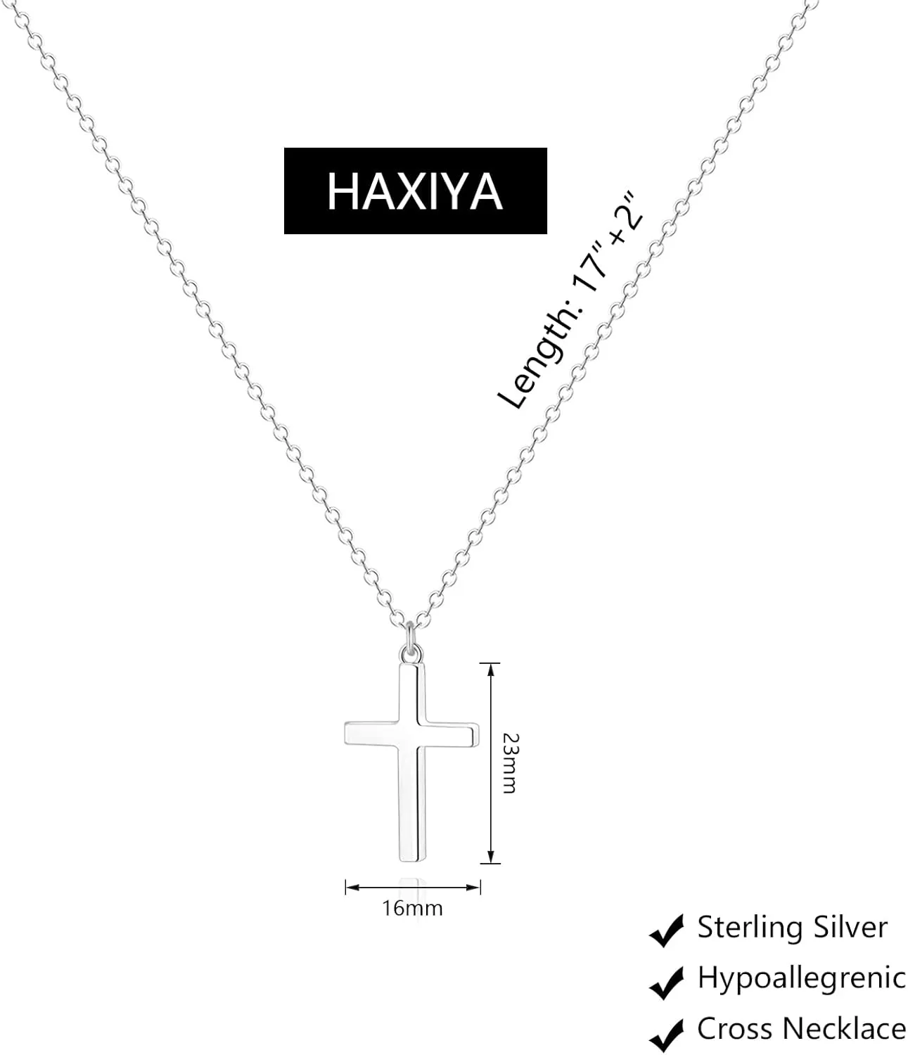 14K Gold Plated/Sterling Silver Cross Necklace for Women Dainty Tiny/Simple/Mini/Classic/Double CZ/Pearl set Cross Pendant Necklace Jewelry Gifts for Women