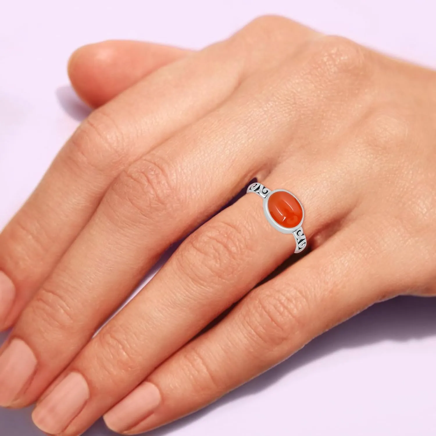 3.10Cts Oval Shaped Natural Gemstone Rings For Women, Birthstone Ring Jewelry Gift For Women Mom Wife