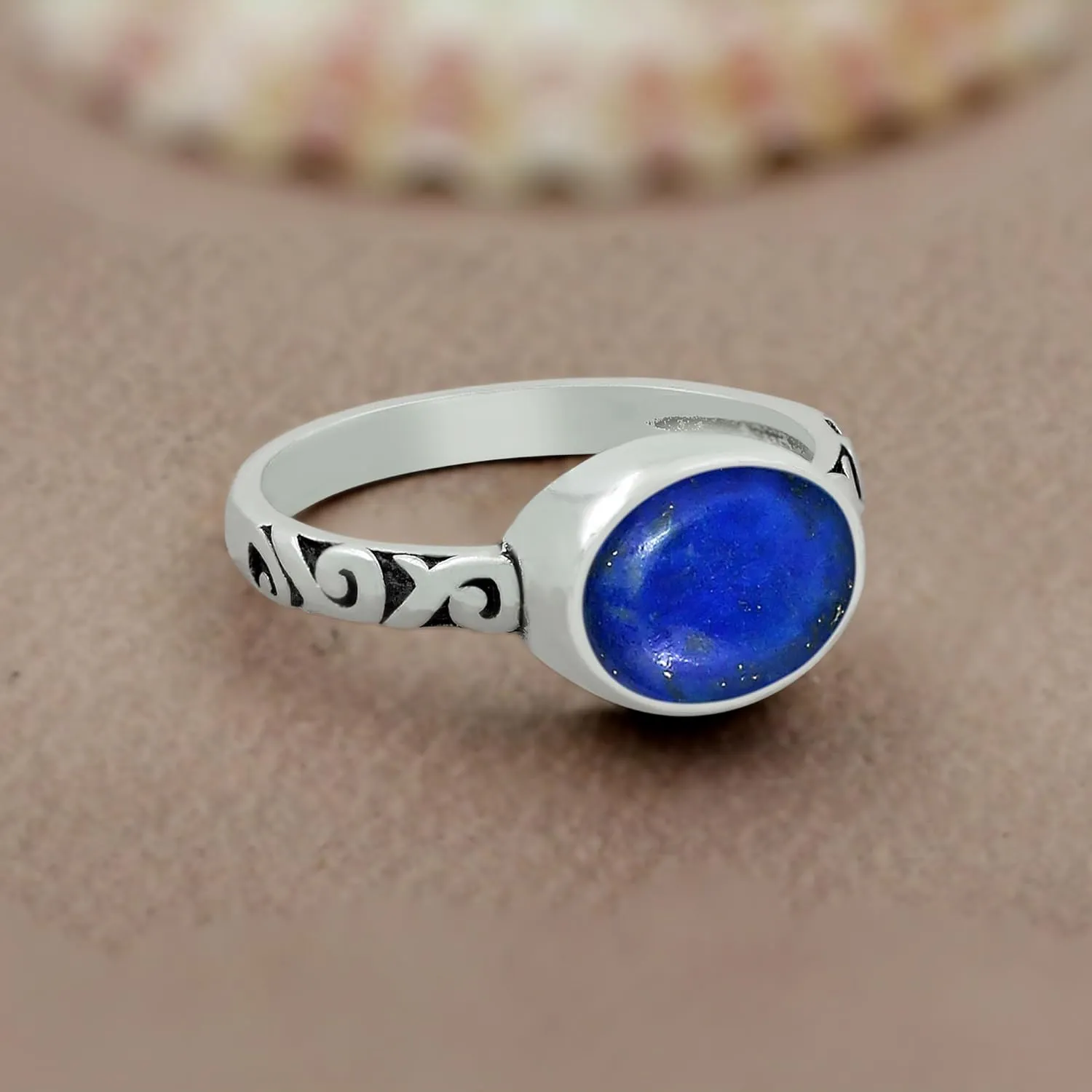 3.10Cts Oval Shaped Natural Gemstone Rings For Women, Birthstone Ring Jewelry Gift For Women Mom Wife