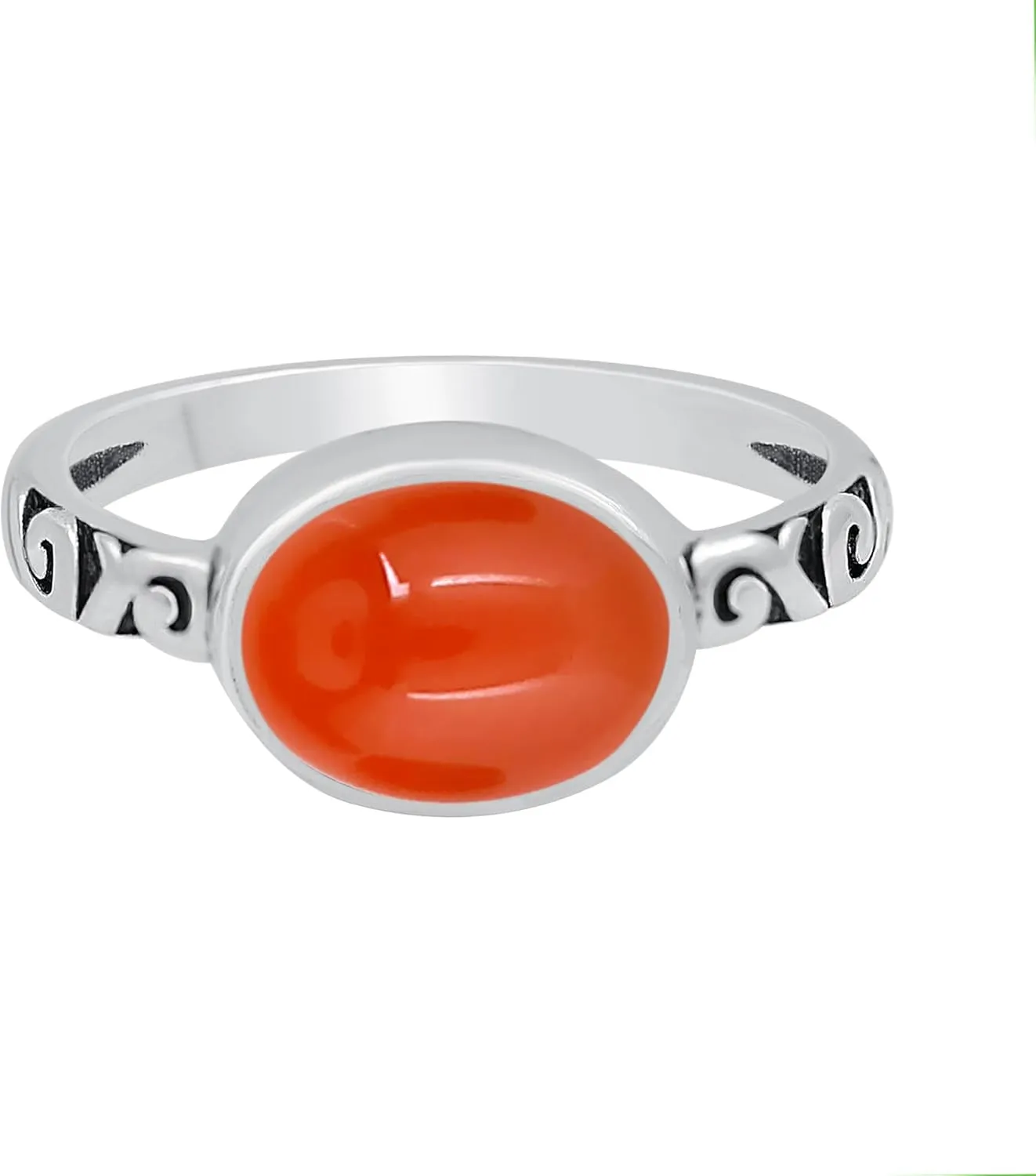 3.10Cts Oval Shaped Natural Gemstone Rings For Women, Birthstone Ring Jewelry Gift For Women Mom Wife