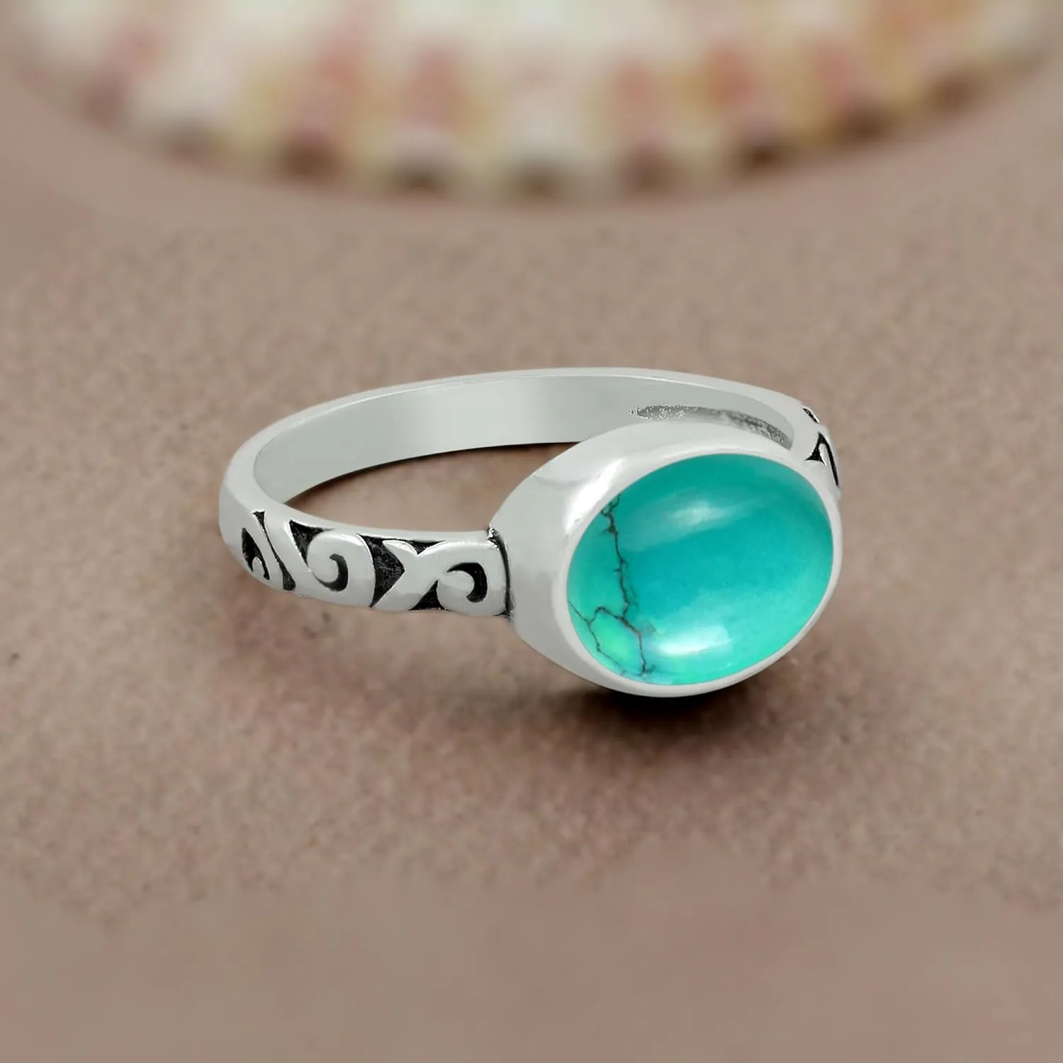 3.10Cts Oval Shaped Natural Gemstone Rings For Women, Birthstone Ring Jewelry Gift For Women Mom Wife