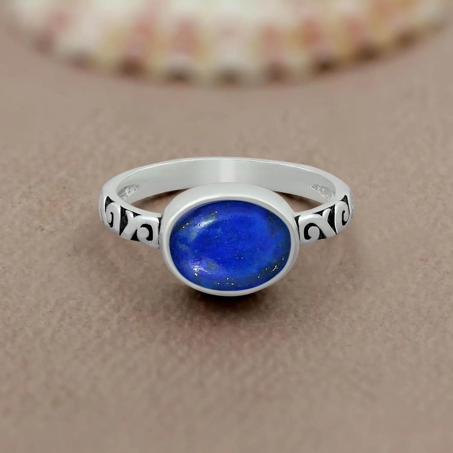 3.10Cts Oval Shaped Natural Gemstone Rings For Women, Birthstone Ring Jewelry Gift For Women Mom Wife