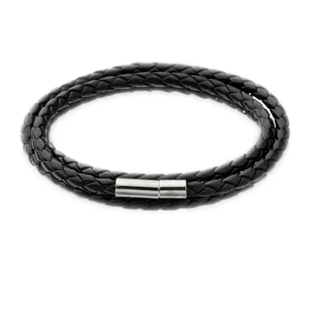 35cm New Men Fashion Leather Bracelets Charm Bangle