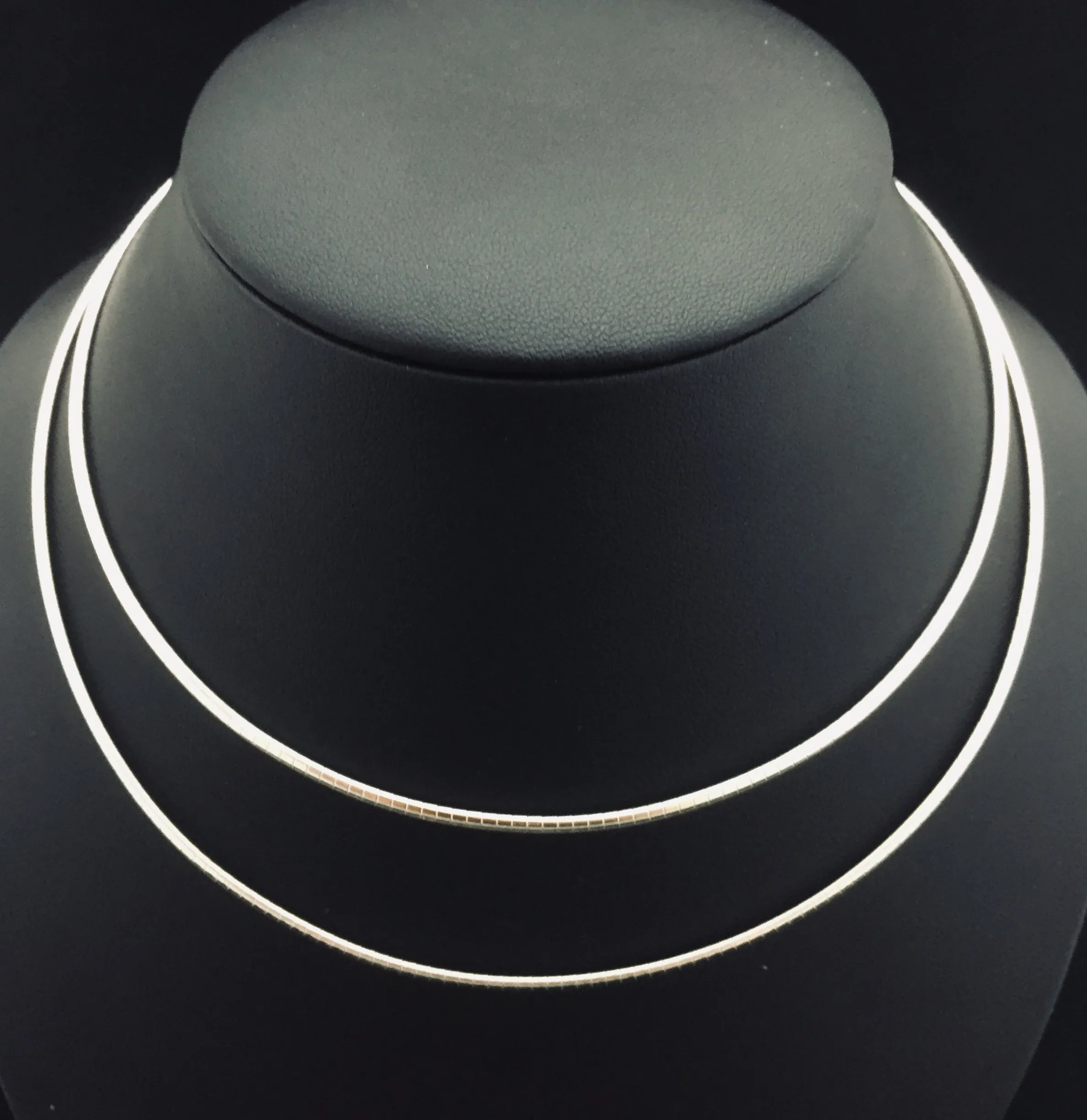 3mm Silver Flat Omega Choker