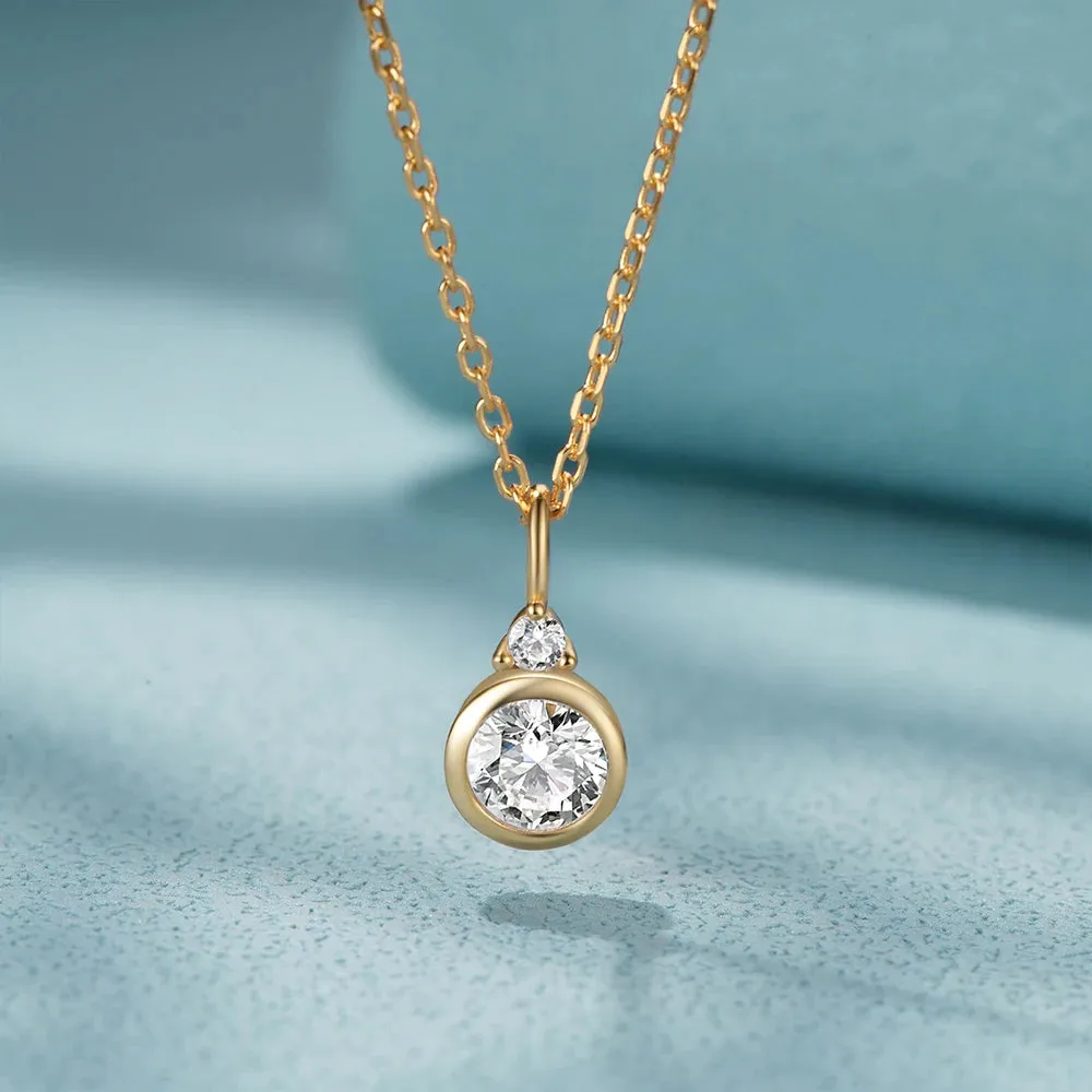 925 Silver Mini Zircon Pendant Necklace