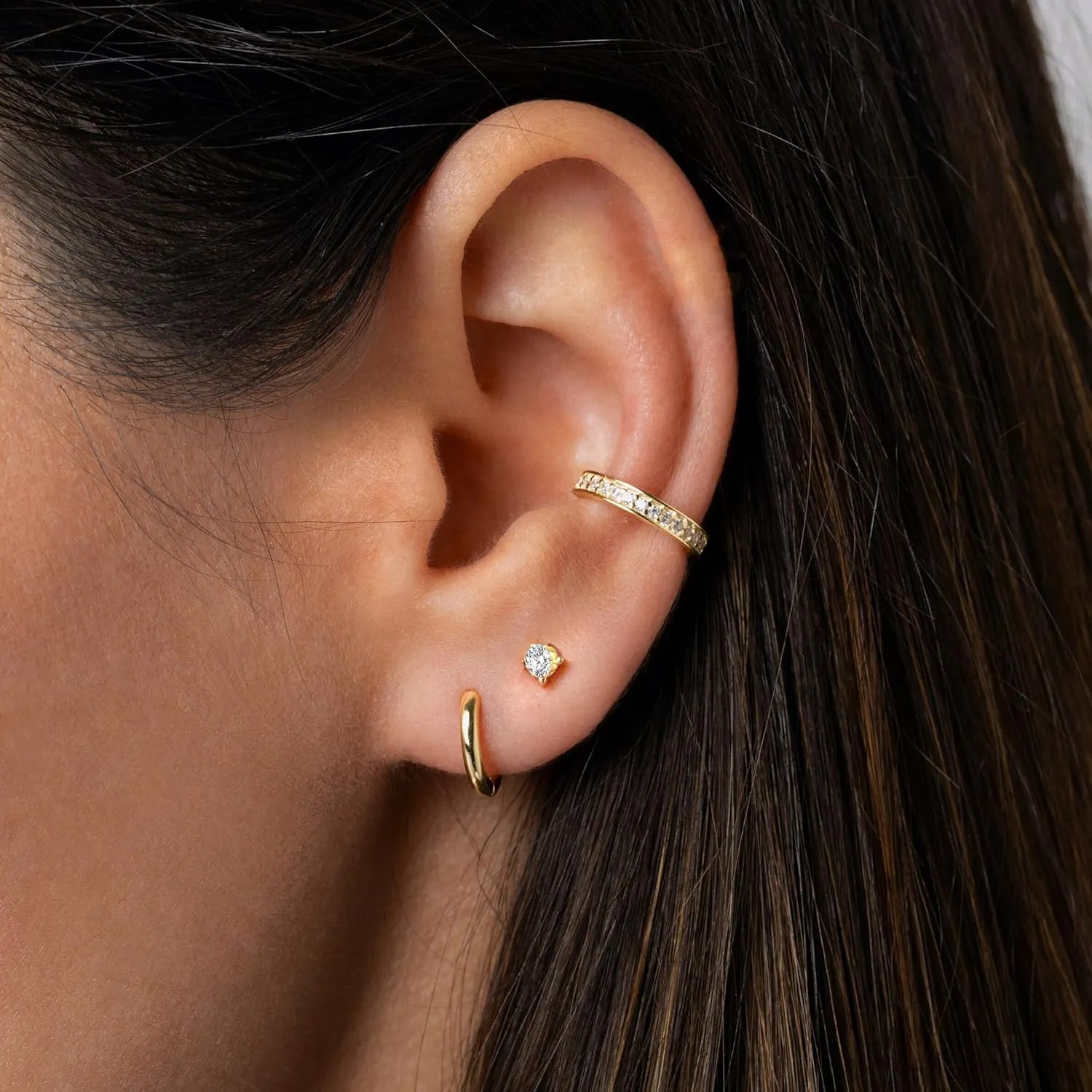925 Sterling Silver Earrings Studs for Women Tiny Ball Opal Cubic Zirconia Hypoallergenic Earrings Set Small Stud Earring Sets for Multiple Piercing
