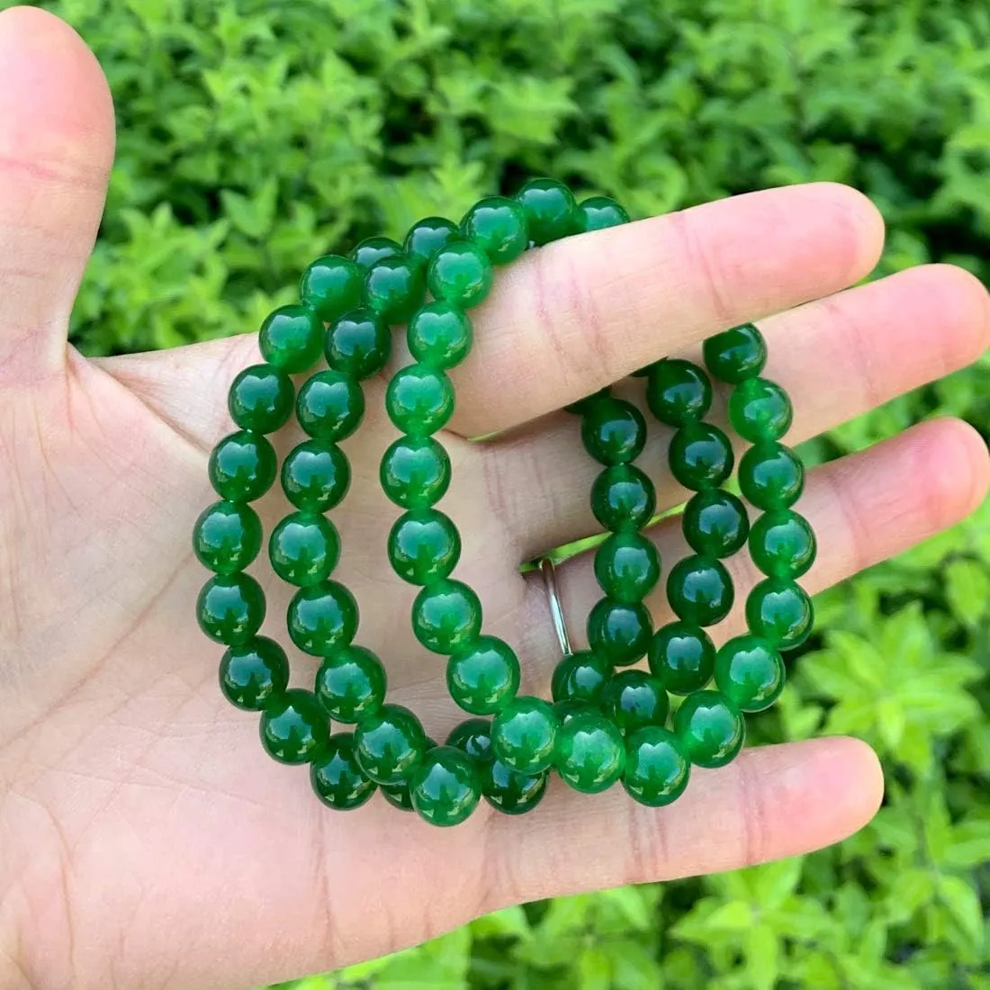Adabele 1pc Natural Stretch Gemstone Bracelet 8mm (0.31") Bead 7 Inch to 8.5 inch Healing Crystal Energy Quartz Chakra Jewelry Women Men Birthday Gift