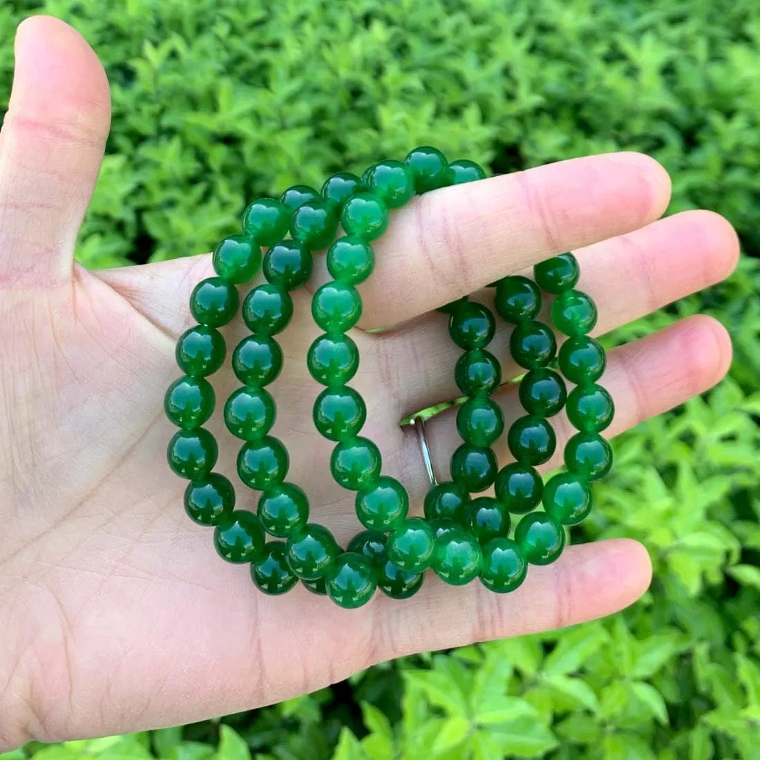 Adabele 1pc Natural Stretch Gemstone Bracelet 8mm (0.31") Bead 7 Inch to 8.5 inch Healing Crystal Energy Quartz Chakra Jewelry Women Men Birthday Gift