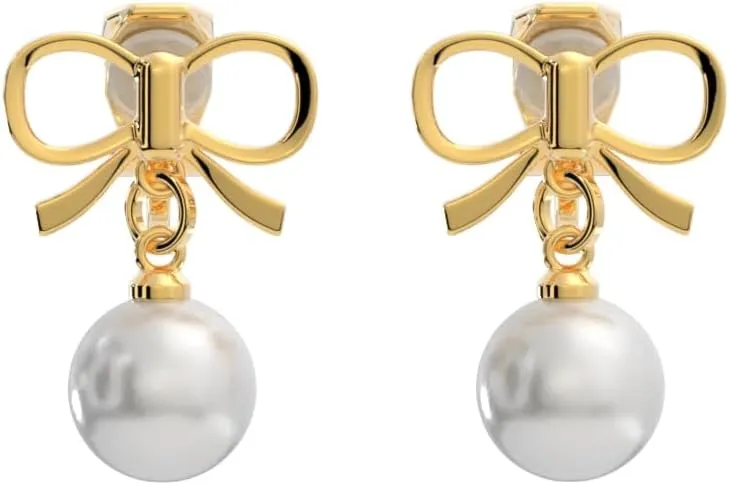 Aloha Earrings Simulated Pearl Clip On Stud Earrings