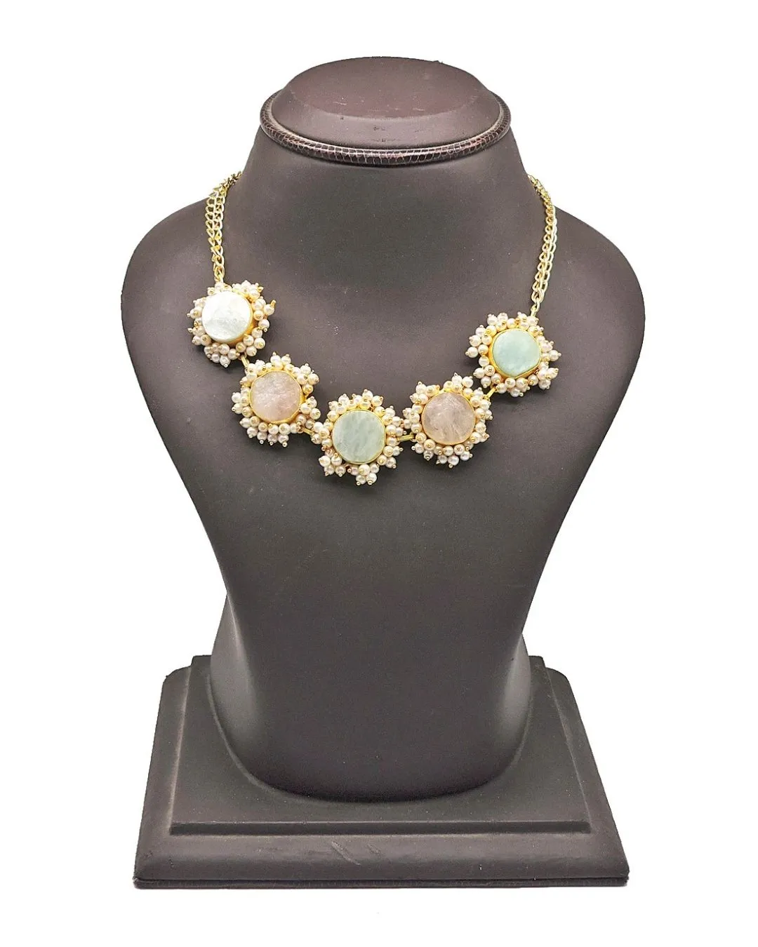 Amazonite & Rose Bloom Choker