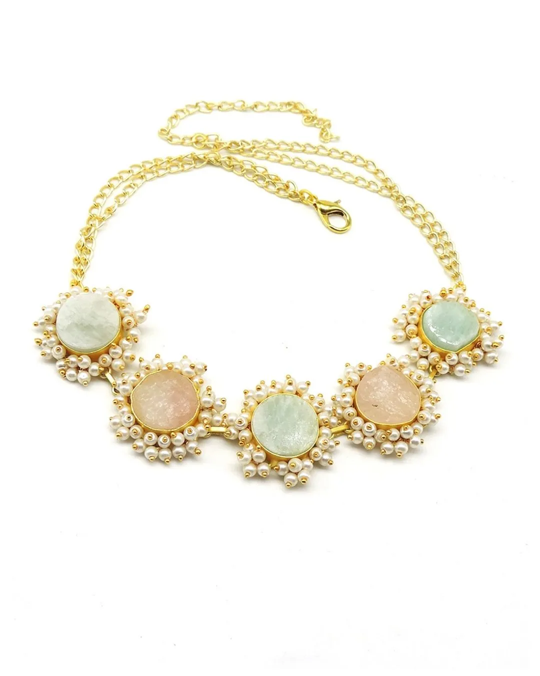 Amazonite & Rose Bloom Choker