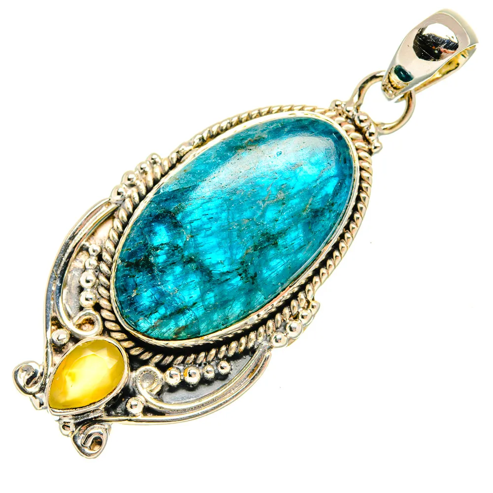 Apatite, Citrine Pendants 2" (925 Sterling Silver) PD31514