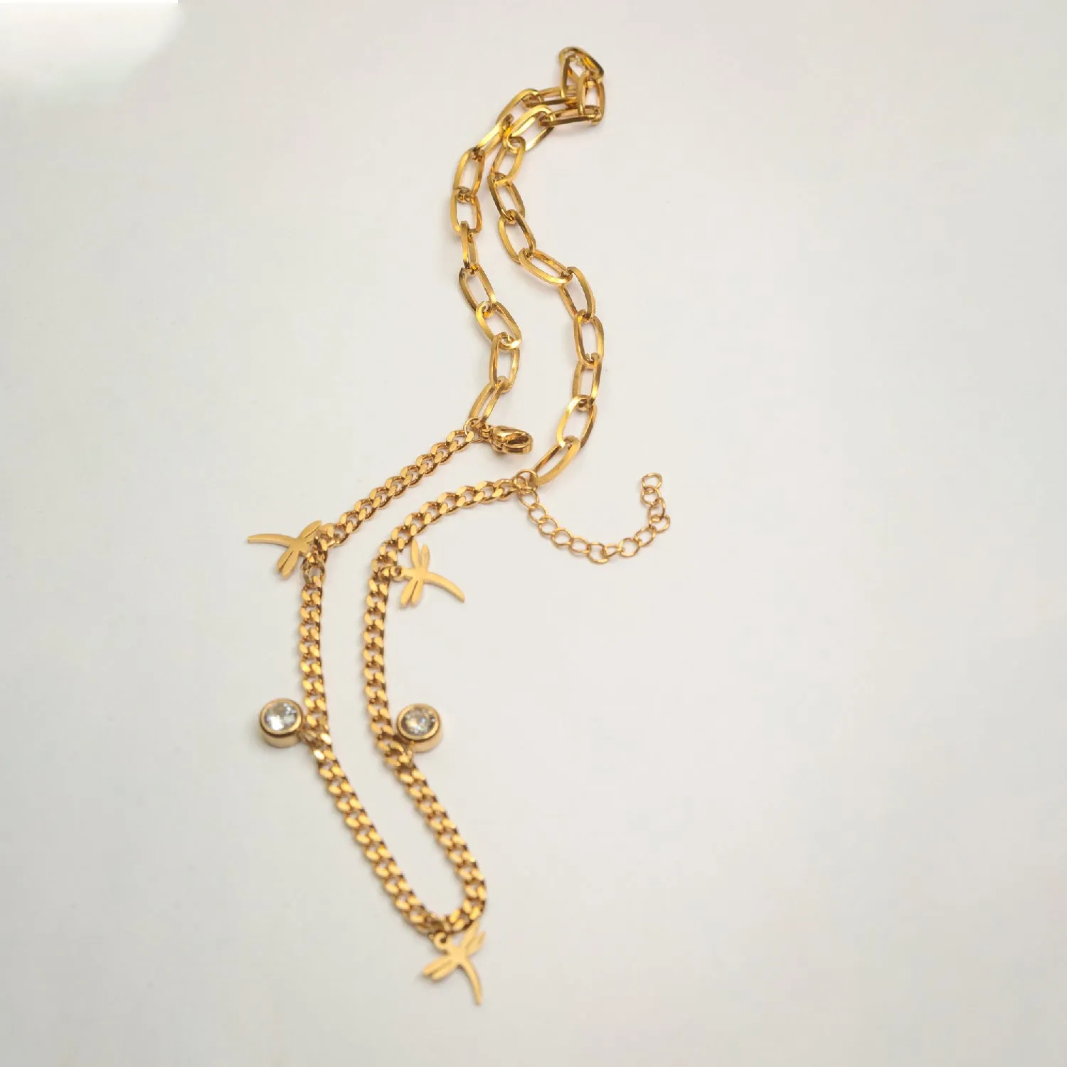Artklim Gold Plated Designer Charms Bracelet