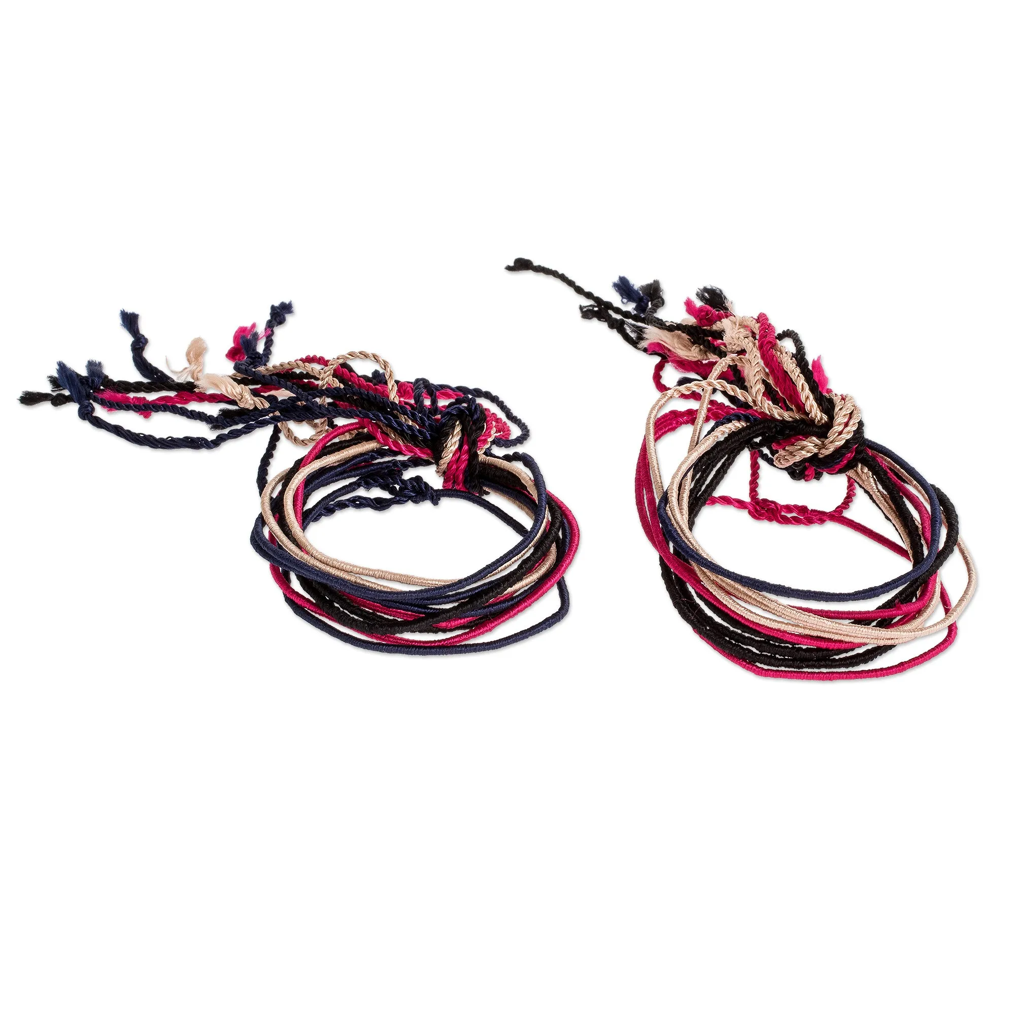 Assorted Color Macrame Bracelets (Set of 20) - Solola Pride | NOVICA