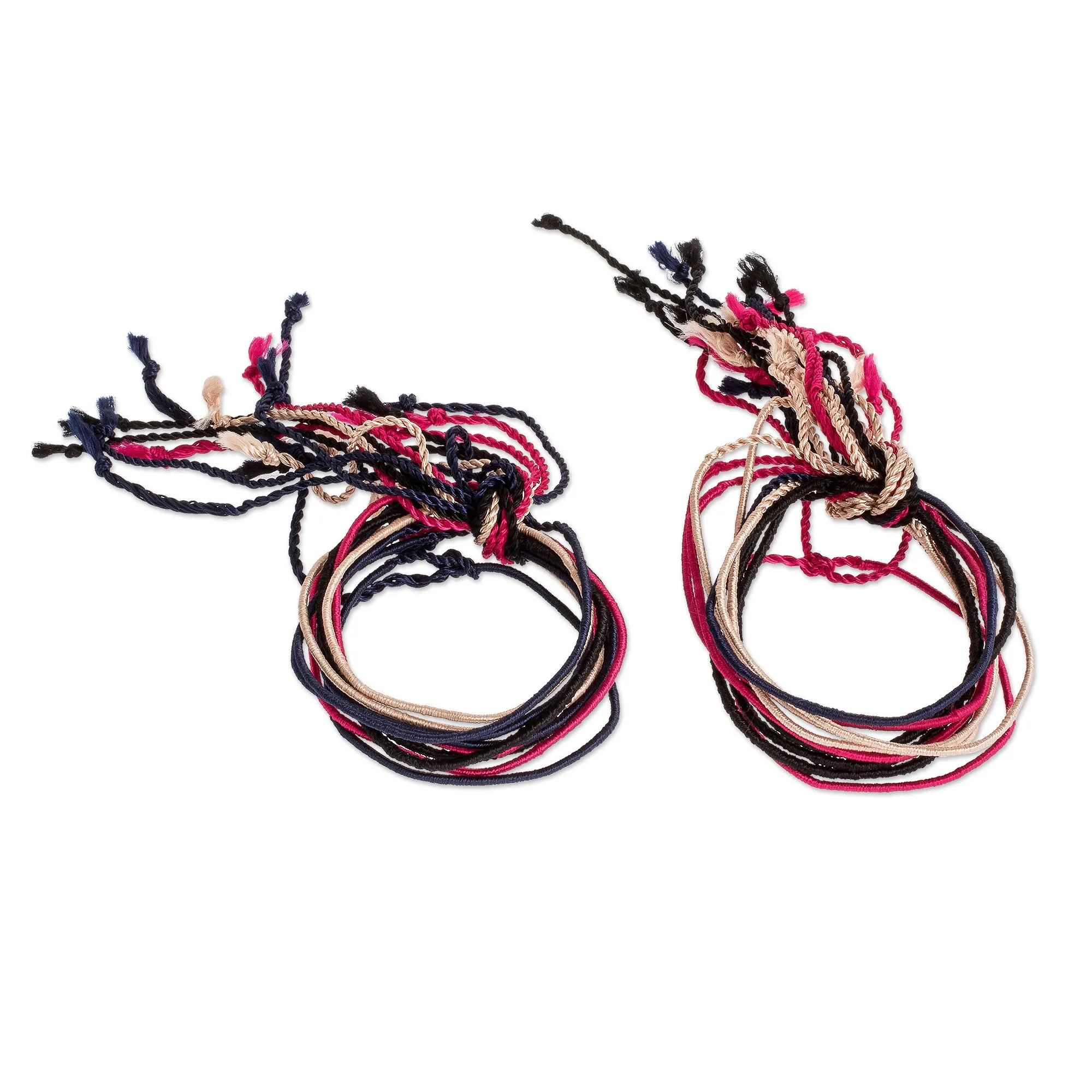 Assorted Color Macrame Bracelets (Set of 20) - Solola Pride | NOVICA