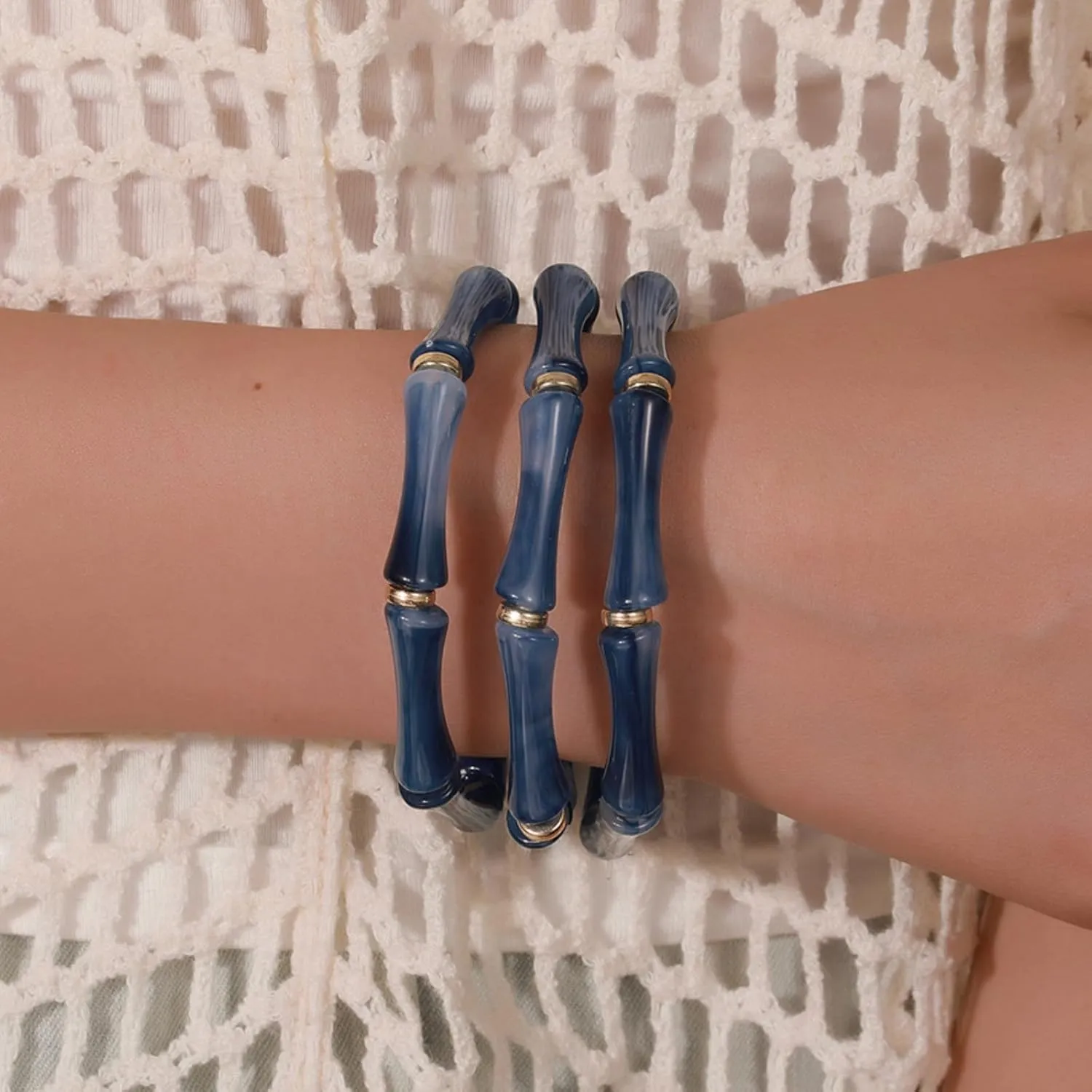 Bangles Bracelets for Women Jade Bamboo Bracelets Dainty Bamboo Bangle Bracelet for Women Trendy Jewelry Gifts