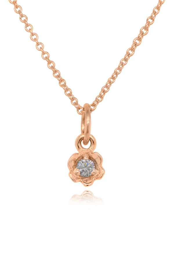 Barnacles ~ 2.5mm Gold Diamond Pendant