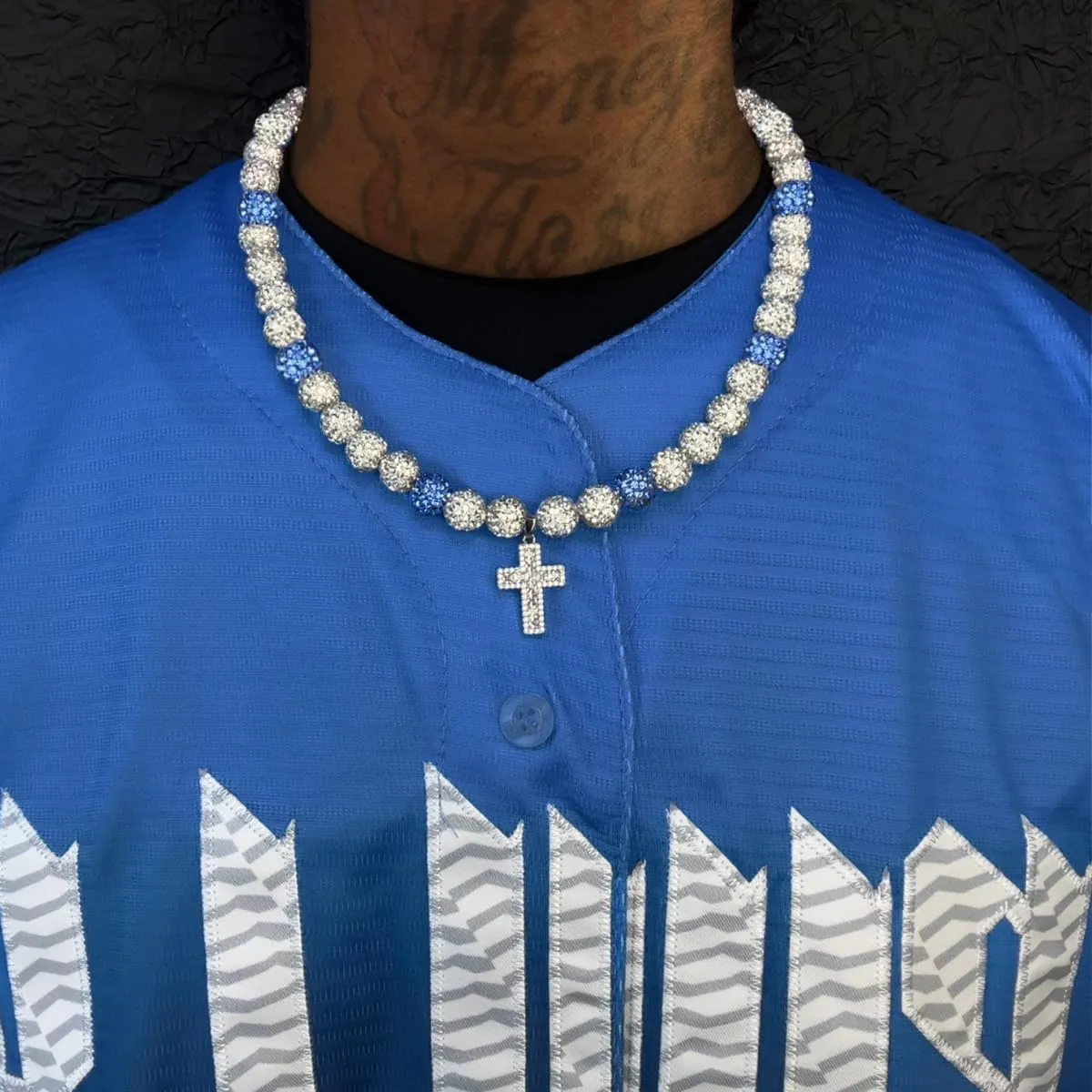 Baseball Necklaces for Boys & Mens - 16 Inch Rhinestone Bead Necklace, 18-20 Inch Baseball Cross Necklaces, Athletic-Inspired Baseball Jewelry for Team Lovers Fans