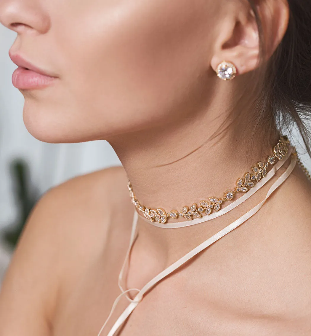Boho Leaf Eternity Choker