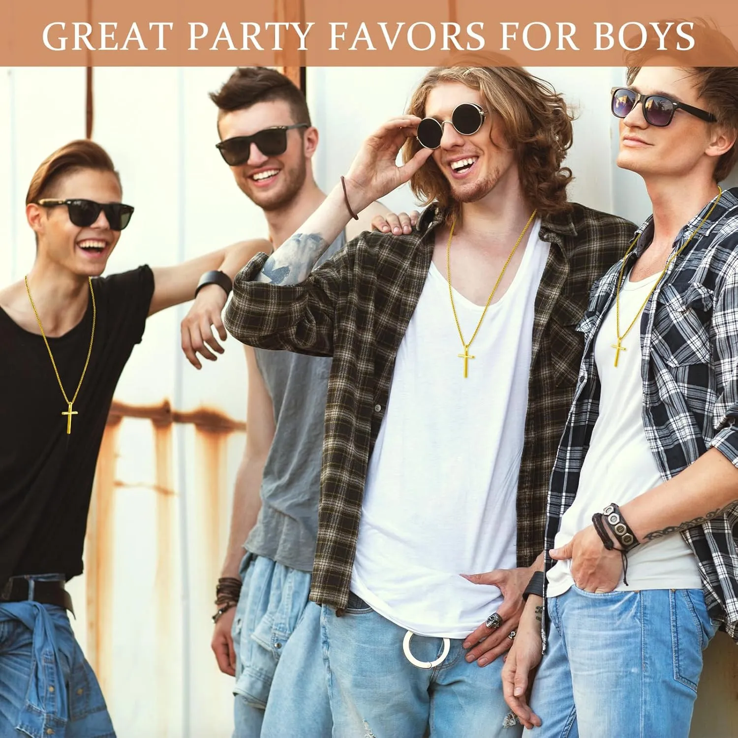 Bulk Stainless Steel Cross Necklace for Men Gifts Christian Gift Cross Necklace Pendant