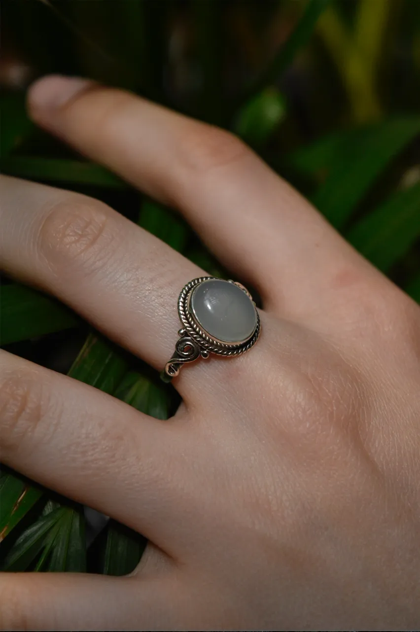 Chalcedony Kala Ring (US 7 & 8)