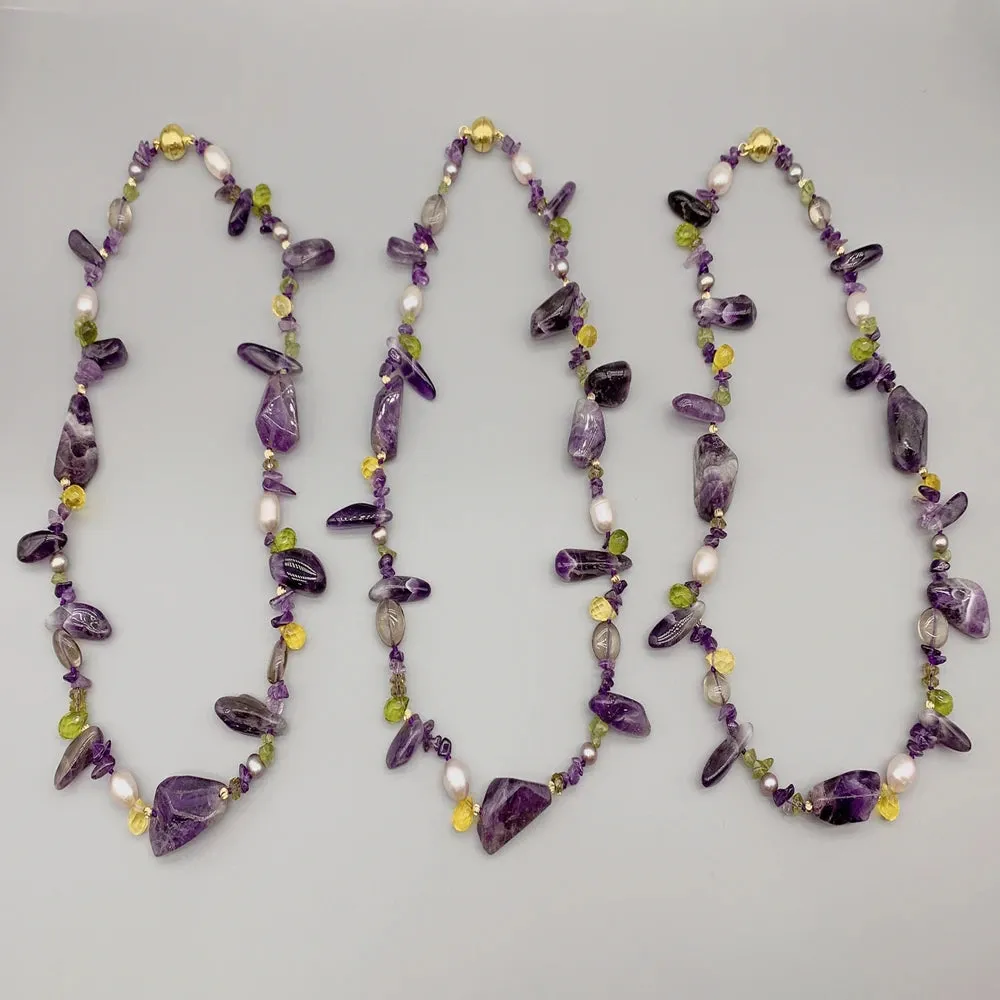 Citrine & Amethyst Necklace