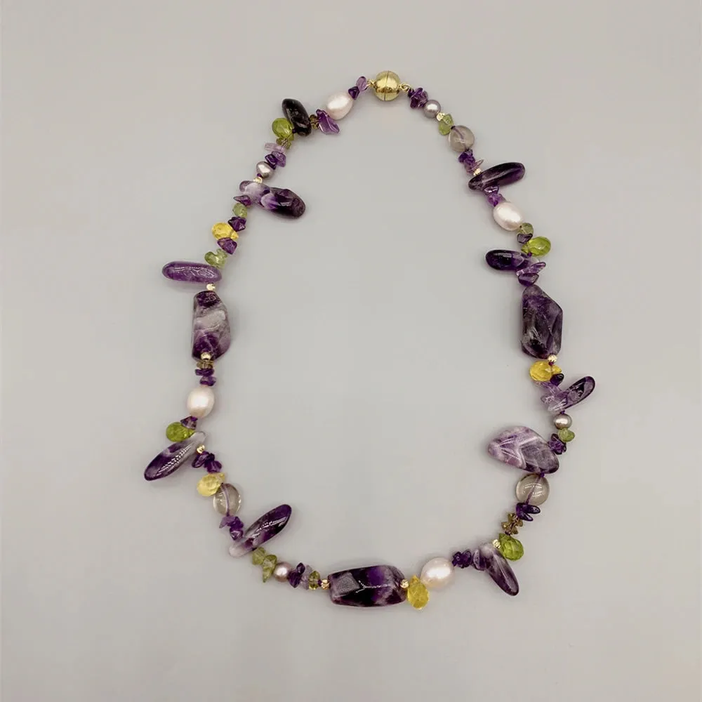 Citrine & Amethyst Necklace