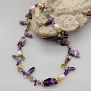 Citrine & Amethyst Necklace