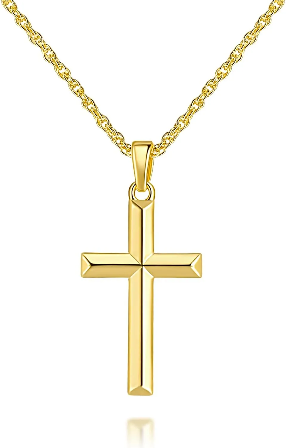 Cross Necklace for Women 14K Gold Cross Necklaces for Women Pendant Beauty of Minimalist Style Dainty Womens Necklace 26mm