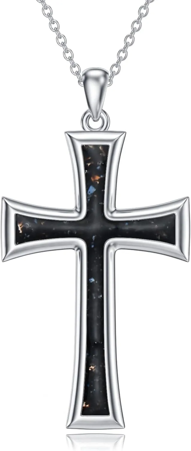 Cross Necklaces for Women 925 Sterling Silver Cross Pendant Christmas Religious Jewelry Gifts