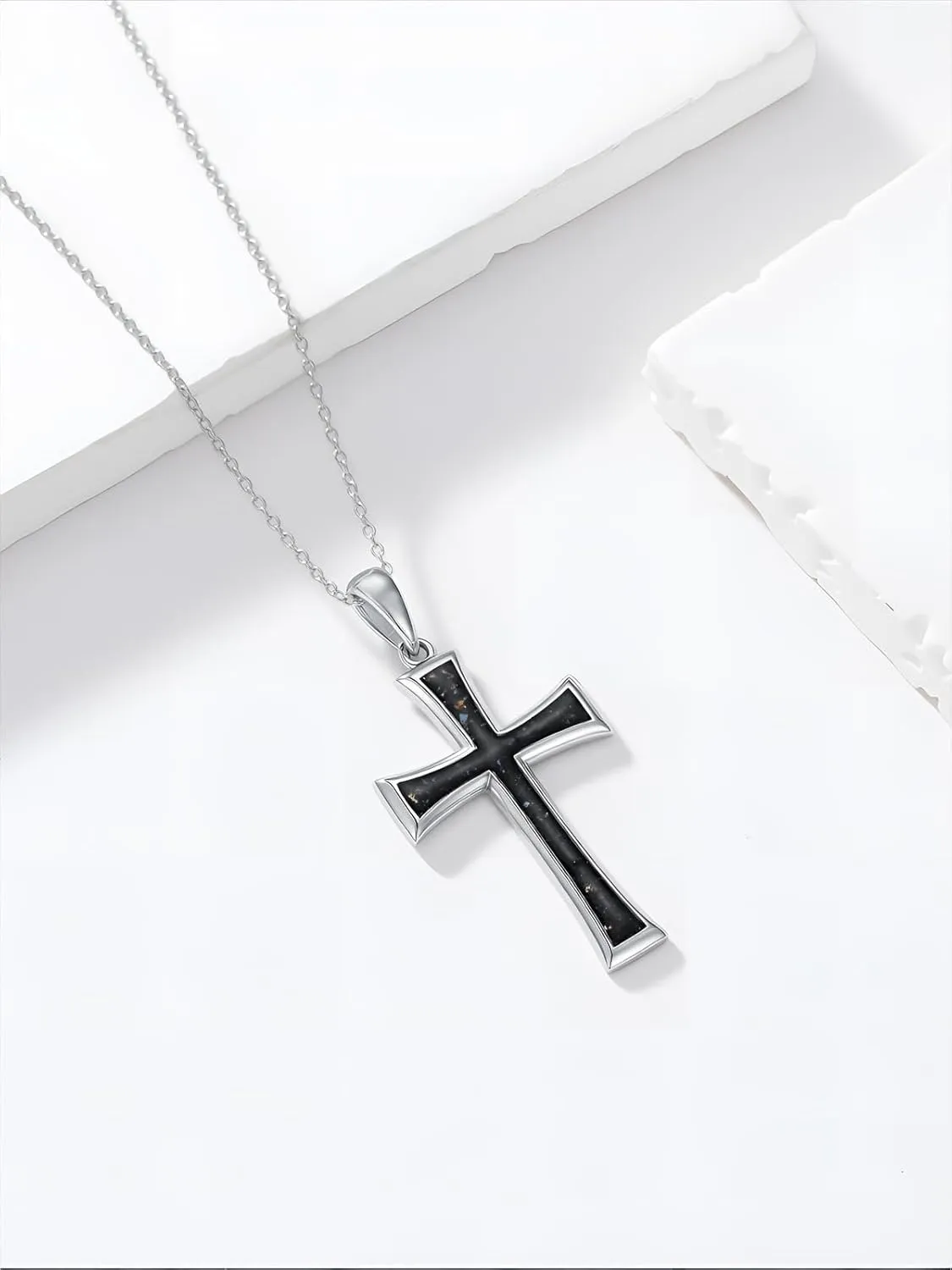 Cross Necklaces for Women 925 Sterling Silver Cross Pendant Christmas Religious Jewelry Gifts