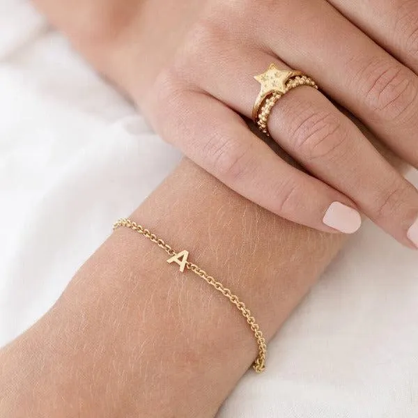Customized Name Initial Bracelet