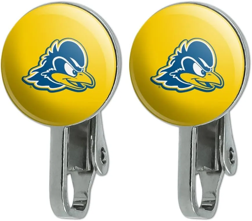 Delaware Secondary Logo Novelty Clip-On Stud Earrings