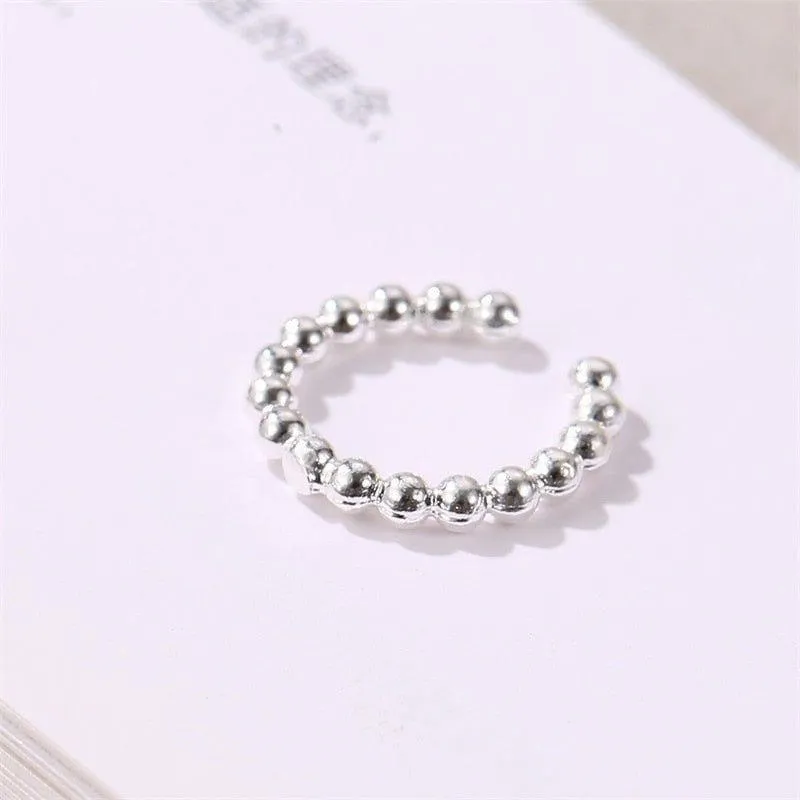 Earring Charm Jewelry Simple Metal Ear clip Minimalist Copper Geometric YOS0250