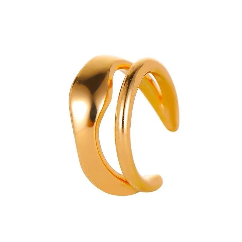 Earring Charm Jewelry Simple Metal Ear clip Minimalist Copper Geometric YOS0250