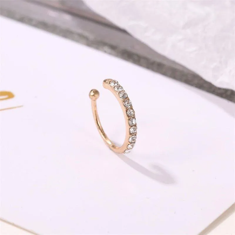 Earring Charm Jewelry Simple Metal Ear clip Minimalist Copper Geometric YOS0250