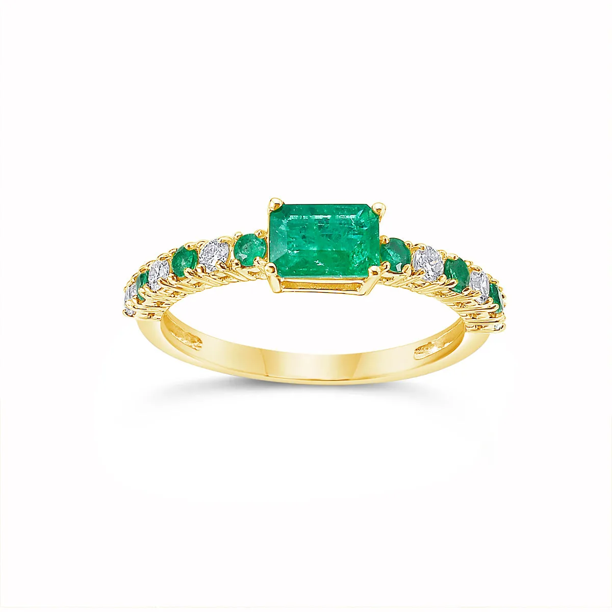 Emerald and Diamond Ring