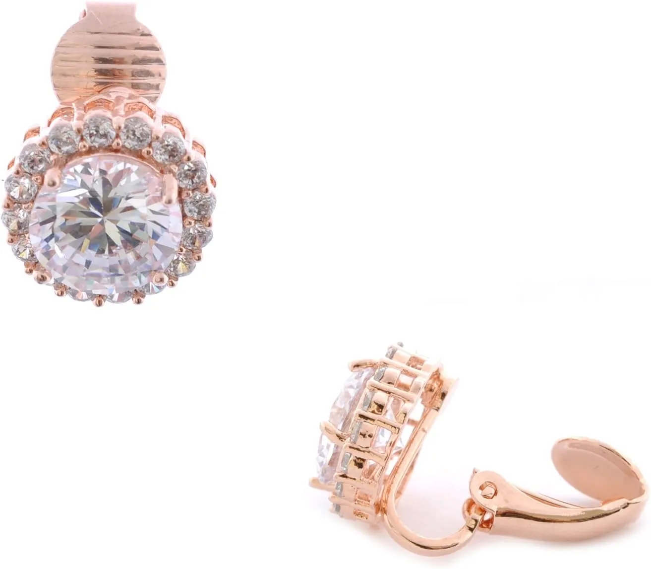 Fashion Earrings Rose Gold Plating Clip On Earrings