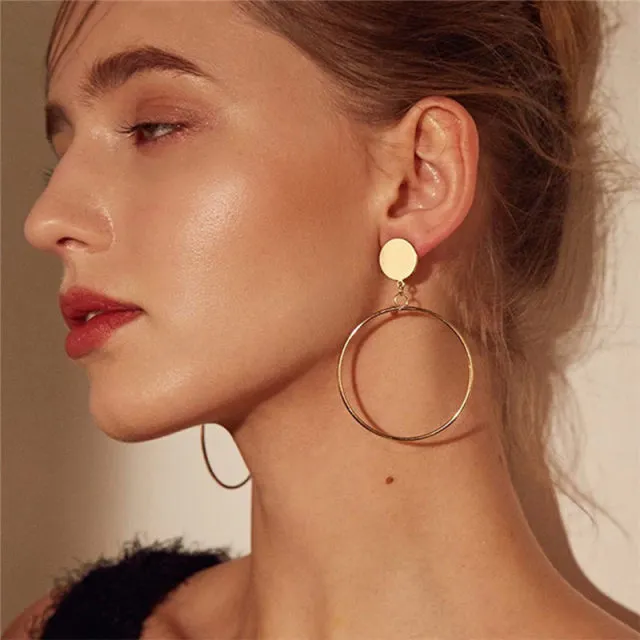 FashionSierra - Fashion Metal Elegant Hoop Earring