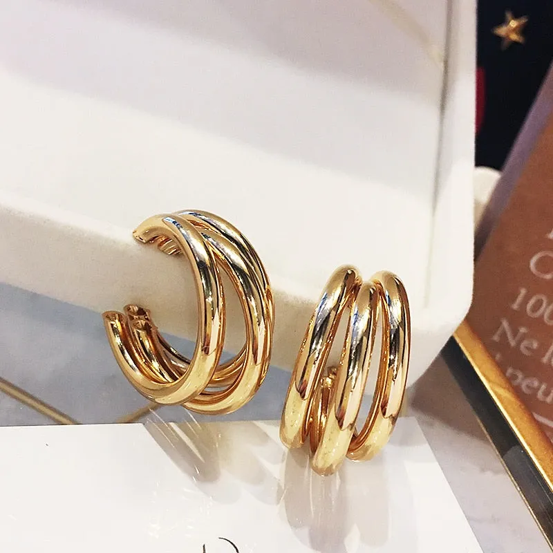 FashionSierra - Fashion Metal Elegant Hoop Earring