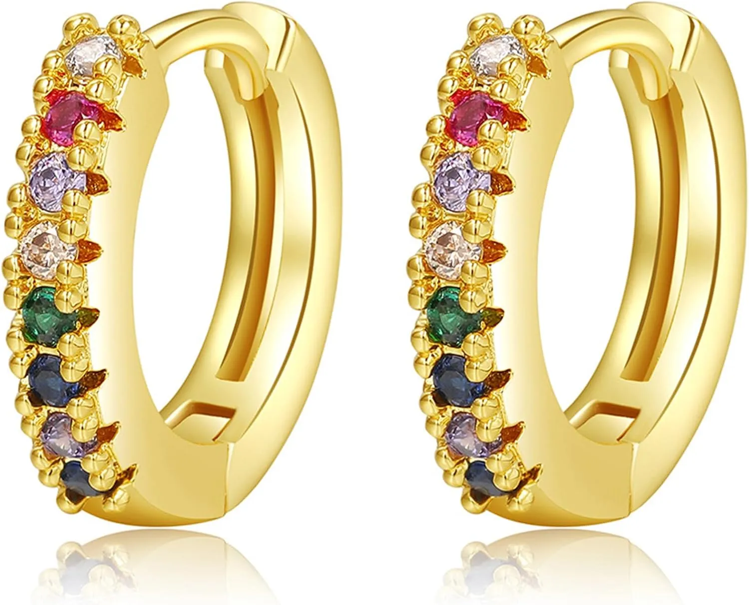 Gold Earrings for Women 14k Real Golds Silver Plated Chunky Stud Earring Statement Drop Hypoallergenic Earring Trendy Jewelry Gifts for Women