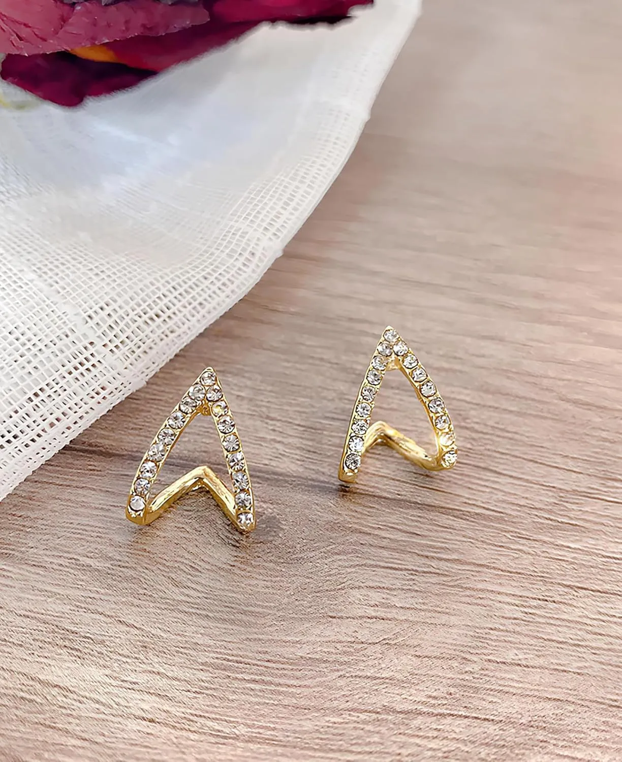 Gold Earrings for Women 14k Real Golds Silver Plated Chunky Stud Earring Statement Drop Hypoallergenic Earring Trendy Jewelry Gifts for Women