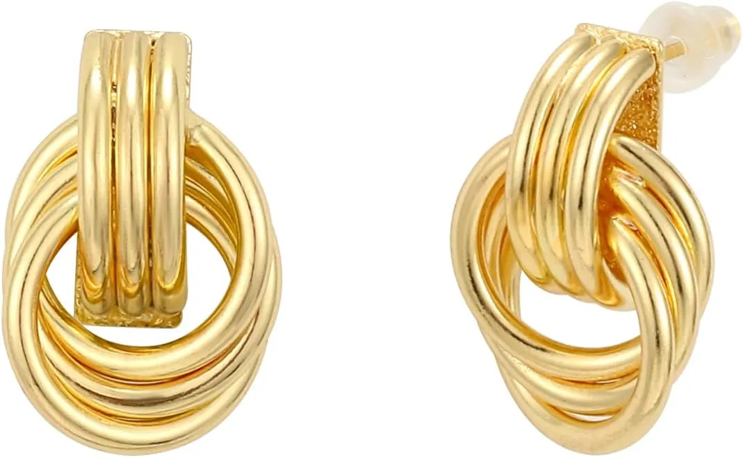 Gold Earrings for Women Trendy, Gold Statement Earrings Hypoallergenic Stud Earrings Dainty Vintage Jewelry for Women Birthday Gifts