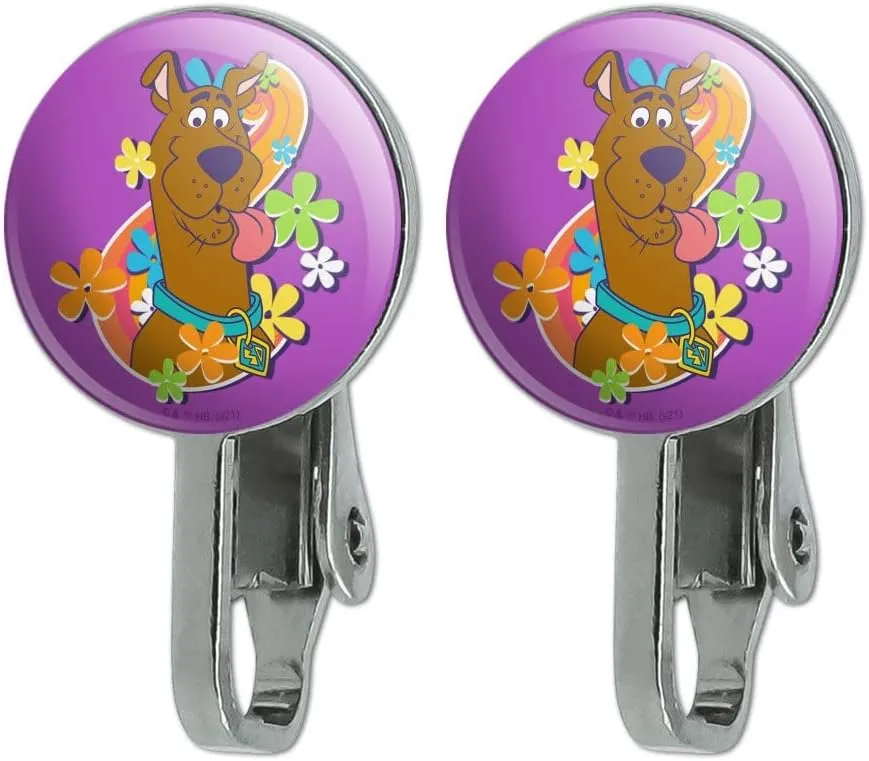 Groovy Scooby-Doo Novelty Clip-On Stud Earrings