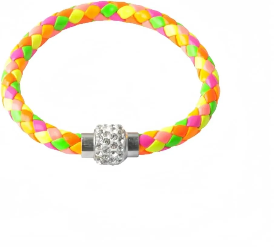 handmade beaded bracelet, suitable for both men and women, PU leather rope woven bracelet, couple bracelet (color)