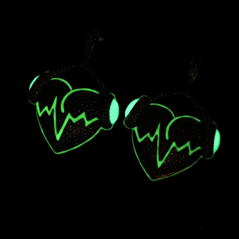 Headphones Heartbeat Pendant