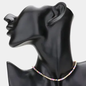 iLLASPARKZ Heishi Bead Accented Choker Necklace