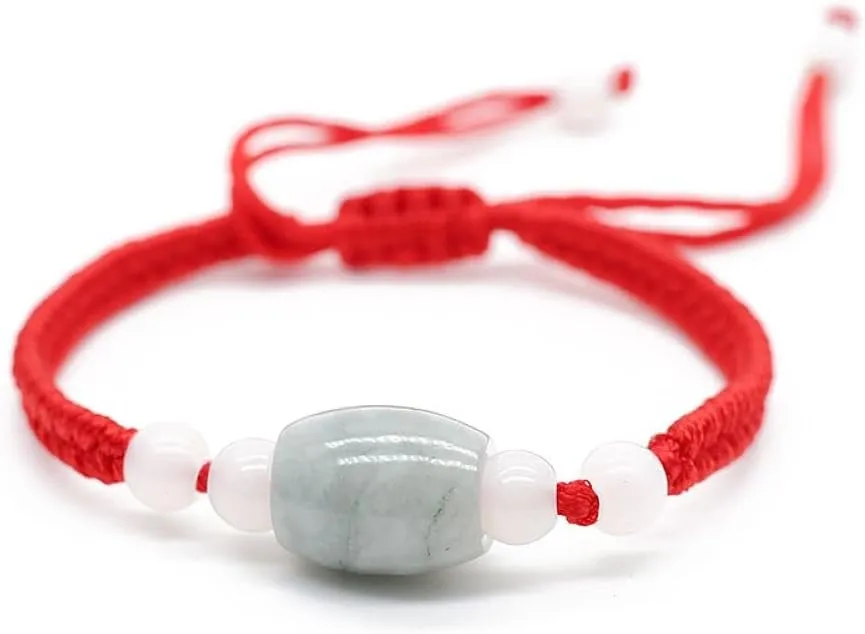 Jade jade red rope bracelet retractable jade pendant national style couples year of life red rope handwoven of various festive red rope