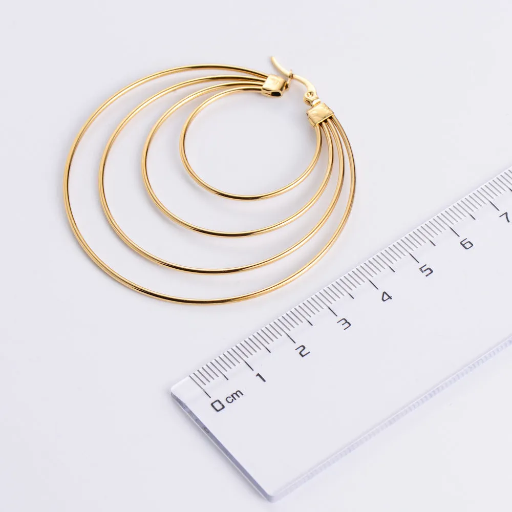 Just Lil Things Gold Hoop Earrings JLT12667